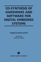 Co-Synthesis of Hardware and Software for Digital Embedded Systems cover