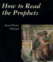 How to Read the Prophets cover