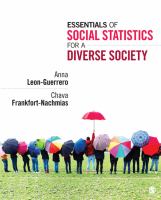 Essentials of Social Statistics for a Diverse Society cover