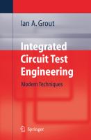 Integrated Circuit Test Engineering cover