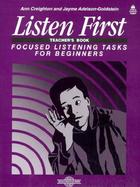 Listen First/Teacher's Edition cover
