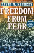 Freedom from Fear The American People in Depression and War, 1929-1945 cover