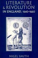 Literature and Revolution in England 1640-1660 cover