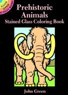 Prehistoric Animals Stained Glass Coloring Book cover