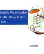 Scalable Vector Graphics (SVG) 1.0 Specification, Part 1: W3C Working Draft 03 December 1999 cover