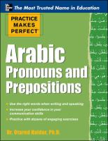 Practice Makes Perfect Arabic Pronouns and Prepositions cover