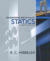 Engineering Mechanics Statics + Masteringengineering cover