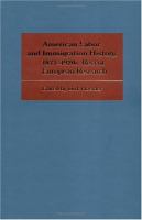 American Labor and Immigration History, 1877-1920s Recent European Research cover