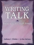 Writing Talk: Paragraphs and Short Essays cover