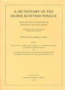 A Dictionary of the Older Scottish Tongue From the 12th Century to the End of the 17th cover