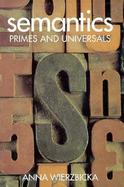 Semantics: Primes and Universals cover