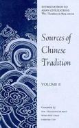 Sources of Chinese Tradition: Volume 2 cover
