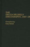 The Decca Hillbilly Discography, 1927-1945 cover