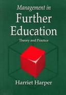 Management in Further Education: Theory and Practice cover