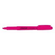 Pocket Clip Highlighter, Chisel Tip, Fluorescent Pink Ink cover