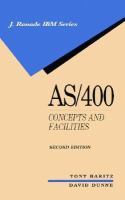 AS/400 Concepts and Facilities cover