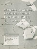 Mastering the Michigan Grade Level Content Expectations (GLCE) Diagnose-prescribe-practice Workbook, Grade 6 cover