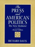 The Press and American Politics: The New Mediator cover