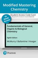 Modified Mastering Chemistry with Pearson eText Access Code (18 Weeks) for Fundamentals of General, Organic, and Biological Chemistry cover