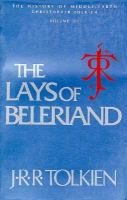 Lays of Beleriand: Volume III in the History of Middle-Earth cover