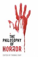 Philosophy of HorrorThe cover