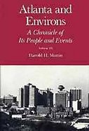 Atlanta and Environs A Chronicle of Its People and Events  Years of Change and Challenge, 1940-1976 (volume3) cover