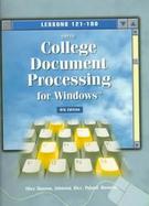 Gregg College Document Processing for Windows Lessons 121-180 cover