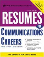 Resumes for Communications Careers cover