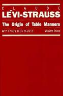 The Origin of Table Manners cover