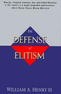 In Defense of Elitism cover