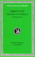 Aristotle History of Animals Books Vii-X cover