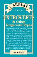 Careers for Extroverts & Other Gregarious Types cover