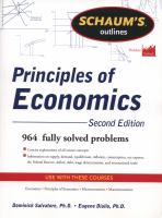 Schaum's Outline of Principles of Economics, 2nd Edition cover