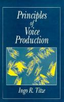 Principles of Voice Production cover