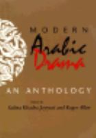 Modern Arabic Drama An Anthology cover