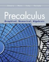 Precalculus  Graphical, Numerical, Algebraic cover