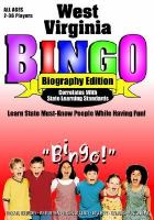 West Virginia Bingo Biography Edition cover