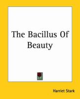 The Bacillus Of Beauty cover