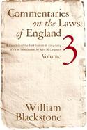 Commentaries on the Laws of England (volume3) cover