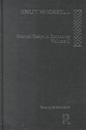 Knut Wicksell Selected Essys in Economics (volume2) cover