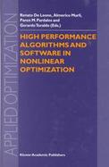 High Performance Algorithms and Software in Nonlinear Optimization cover