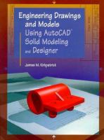 Engineering Drawings & Models Using AutoCAD Solid Modeling & Designer cover