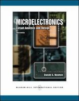 Microelectronics: Circuit Analysis and Design cover