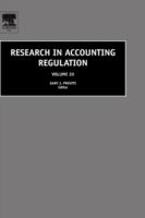 Research in Accounting Regulation, Volume 20 cover