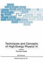 Techniques and Concepts of High-Energy Physics, VI cover
