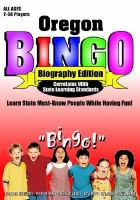 Oregon Bingo Biography Edition cover