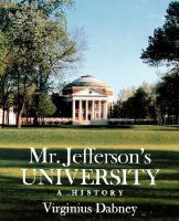 Mr. Jefferson's University: A History cover