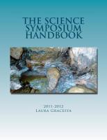 The Science Symposium Handbook : 2011-2012 cover