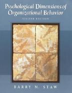 Psychological Dimensions of Organizational Behavior cover