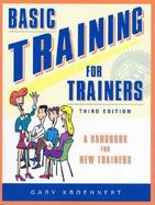 Basic Training for Trainers A Handbook for New Trainers cover